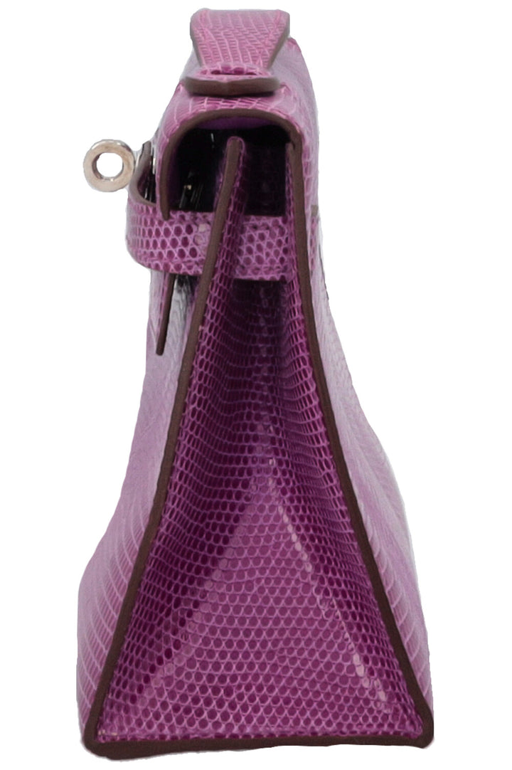 HERMÈS Kelly Pochette Lizard Violet