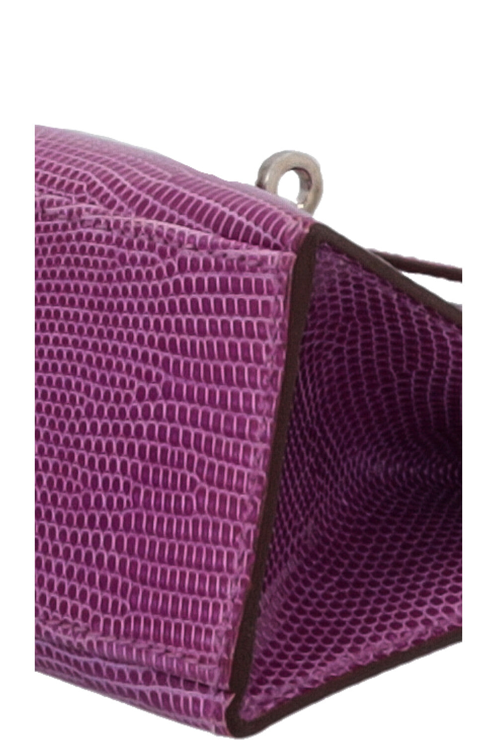 HERMÈS Kelly Pochette Lizard Violet