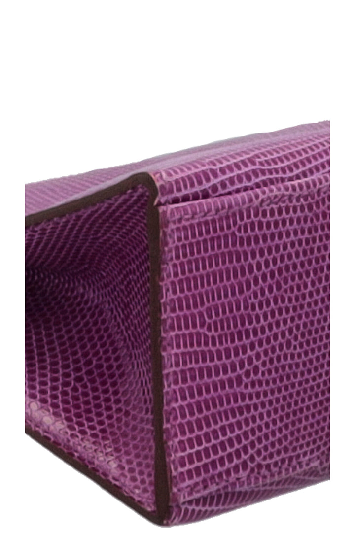 HERMÈS Kelly Pochette Lizard Violet