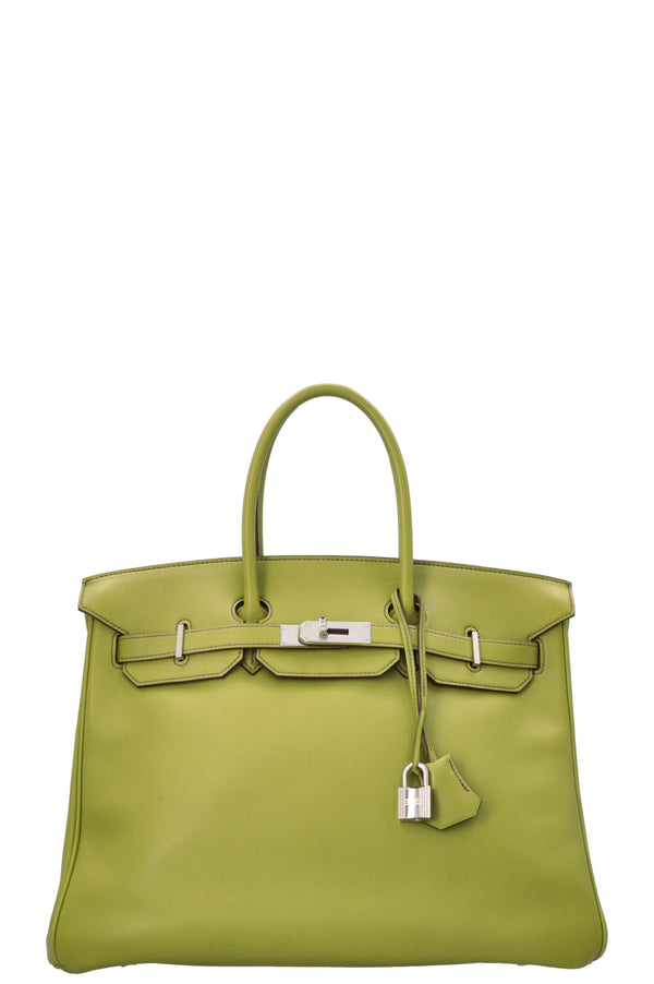 HERMÈS Birkin 35 Swift Vert Pelouse