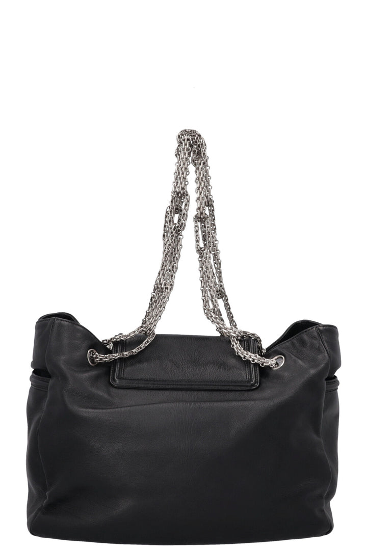 CHANEL Mademoiselle Turnlock Tote Bag Black