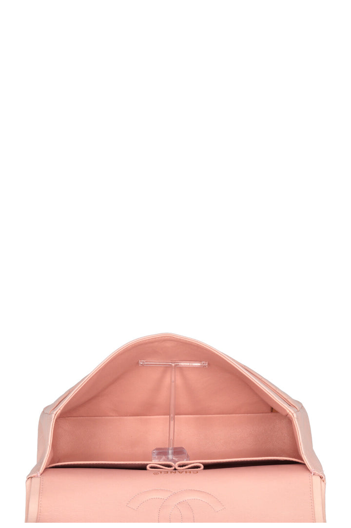 CHANEL Medium Classic Double Flap Bag Pink