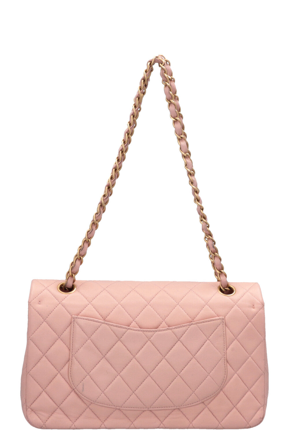 CHANEL Medium Classic Double Flap Bag Pink