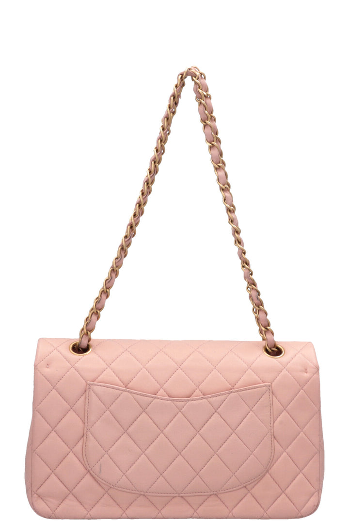 CHANEL Medium Classic Double Flap Bag Pink