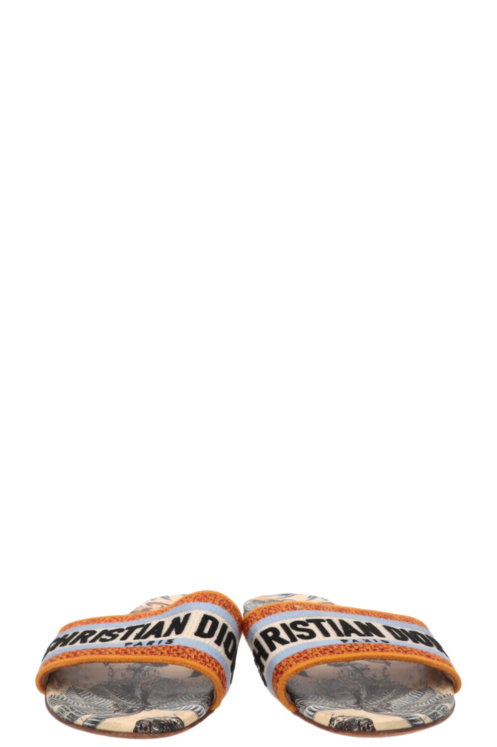 CHRISTIAN DIOR Dway Logo Slides Orange