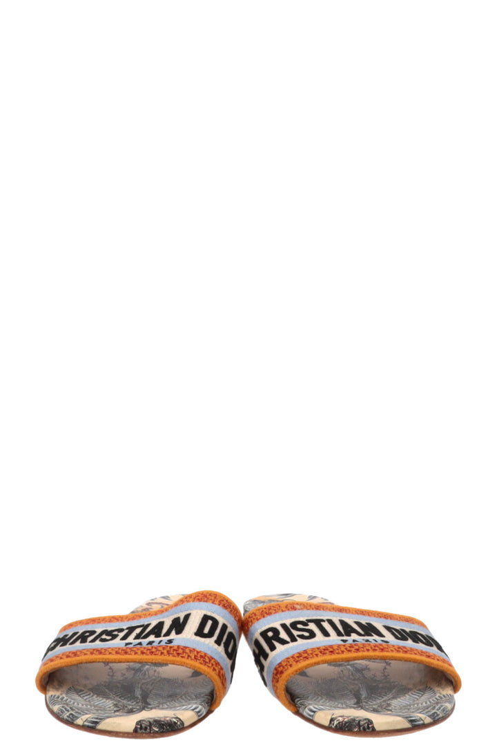 CHRISTIAN DIOR Dway Logo Slides Orange