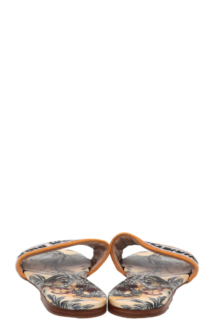 CHRISTIAN DIOR Dway Logo Slides Orange
