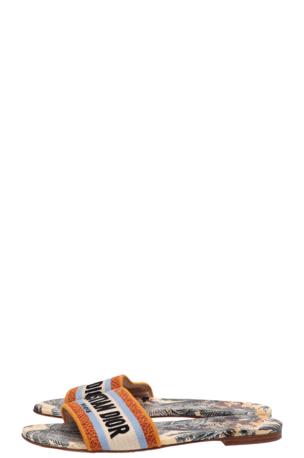 CHRISTIAN DIOR Dway Logo Slides Orange