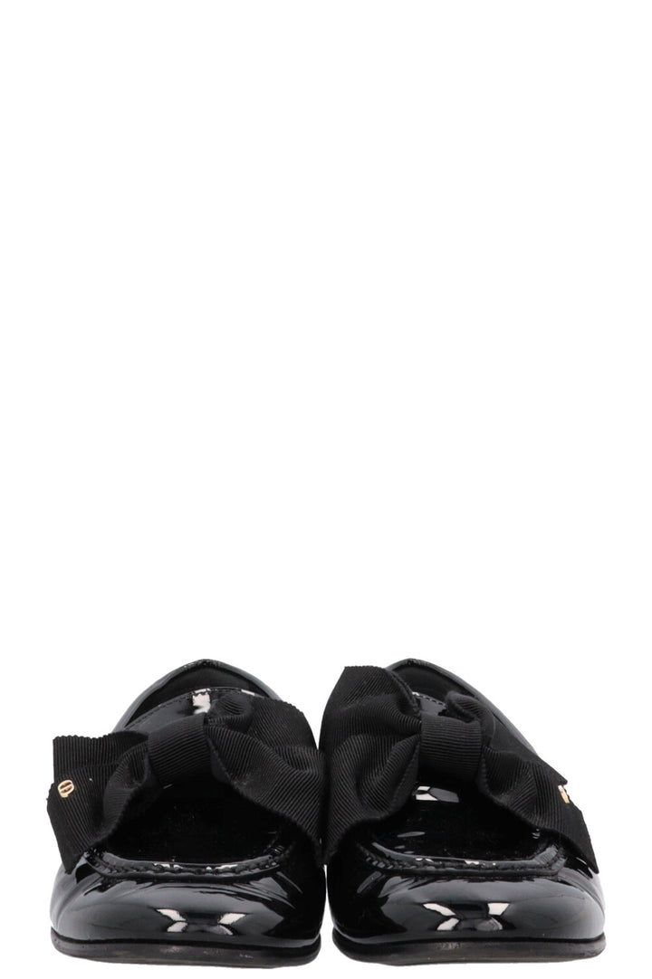 Mocassin Diorissimo CHRISTIAN DIOR verni noir
