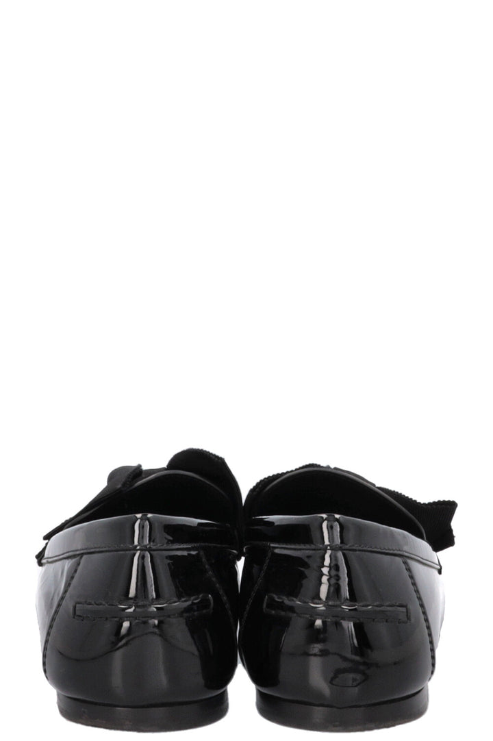 Mocassin Diorissimo CHRISTIAN DIOR verni noir