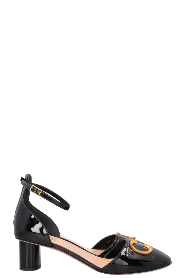 CHRISTIAN DIOR C'Est Dior Heels Patent Black
