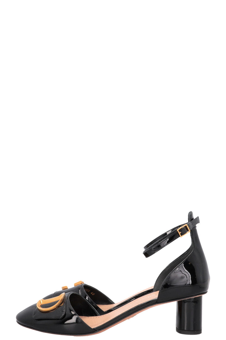 CHRISTIAN DIOR C'Est Dior Heels Patent Black