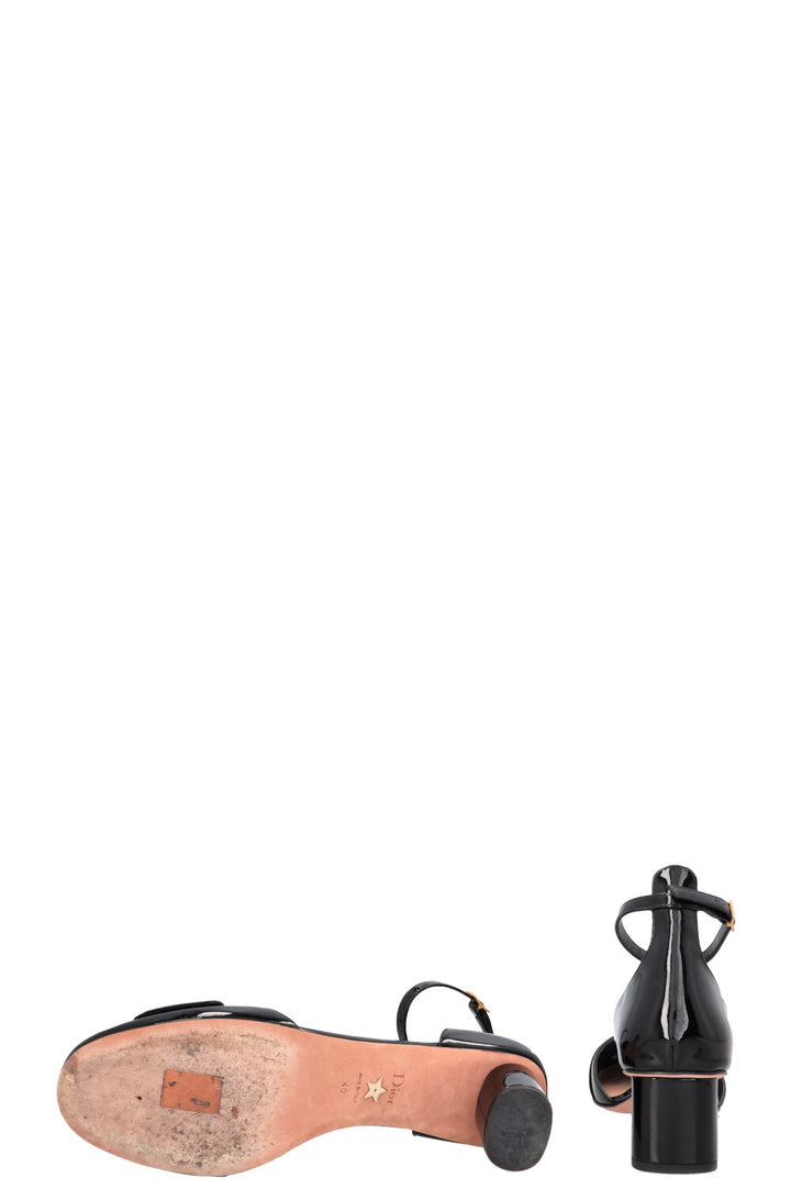 CHRISTIAN DIOR C'Est Dior Heels Patent Black