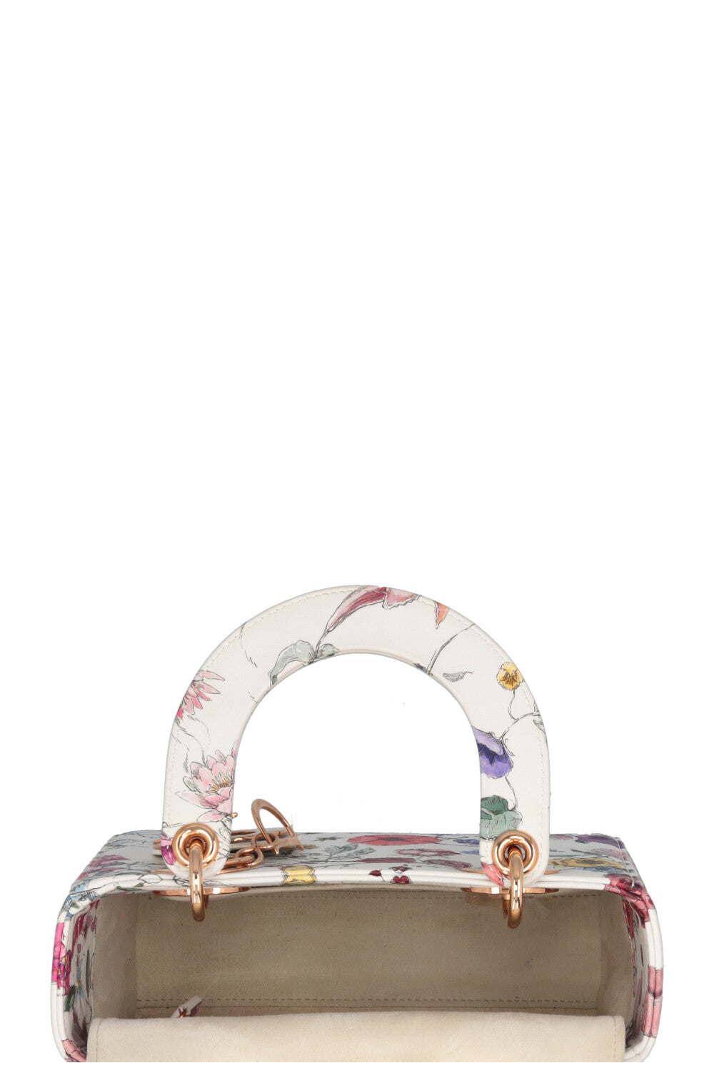 CHRISTIAN DIOR Florilegio Small Lady Dior White