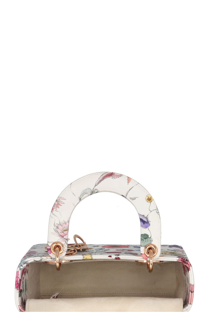 CHRISTIAN DIOR Florilegio Small Lady Dior White