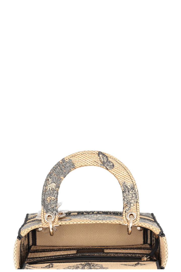 CHRISTIAN DIOR Medium Dioriviera Lady Dior Raffia