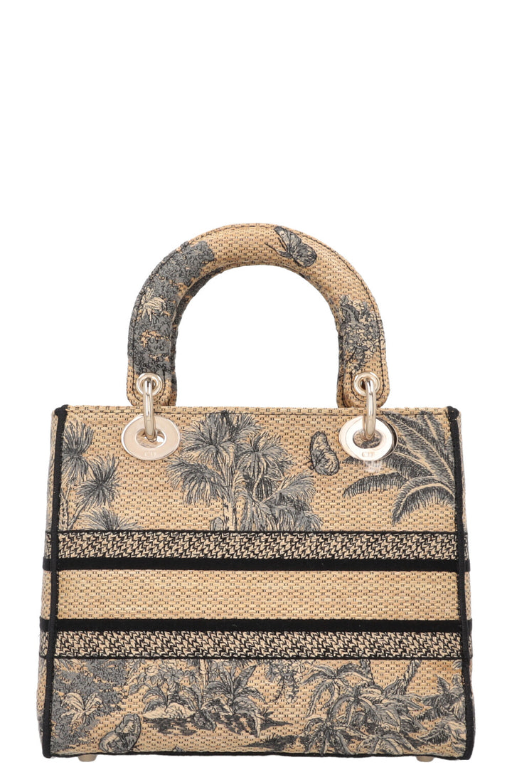 CHRISTIAN DIOR Medium Dioriviera Lady Dior Raffia