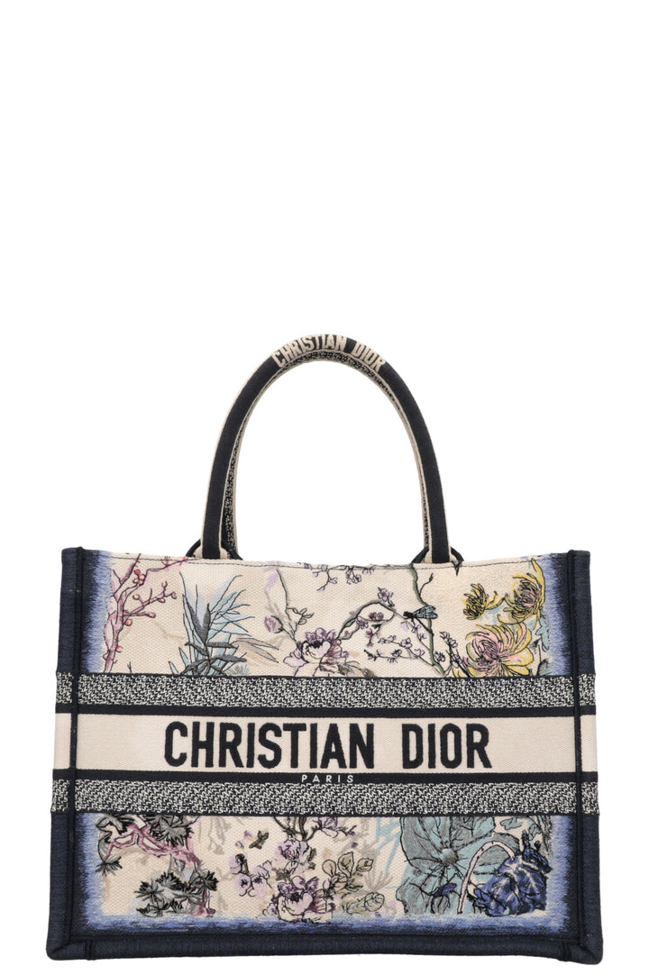 CHRISTIAN DIOR Medium Book Tote Panelli Embroidery