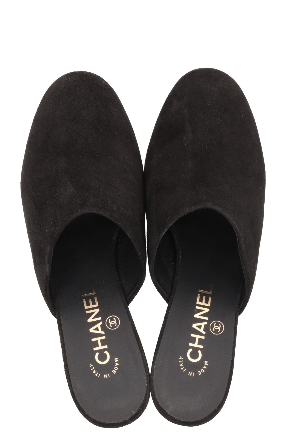 CHANEL Mules Suede Black