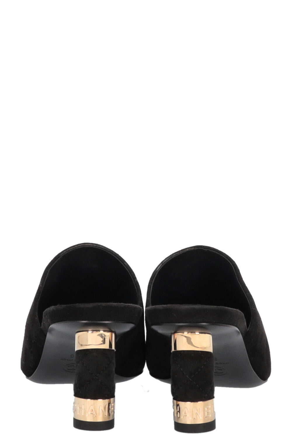 CHANEL Mules Suede Black