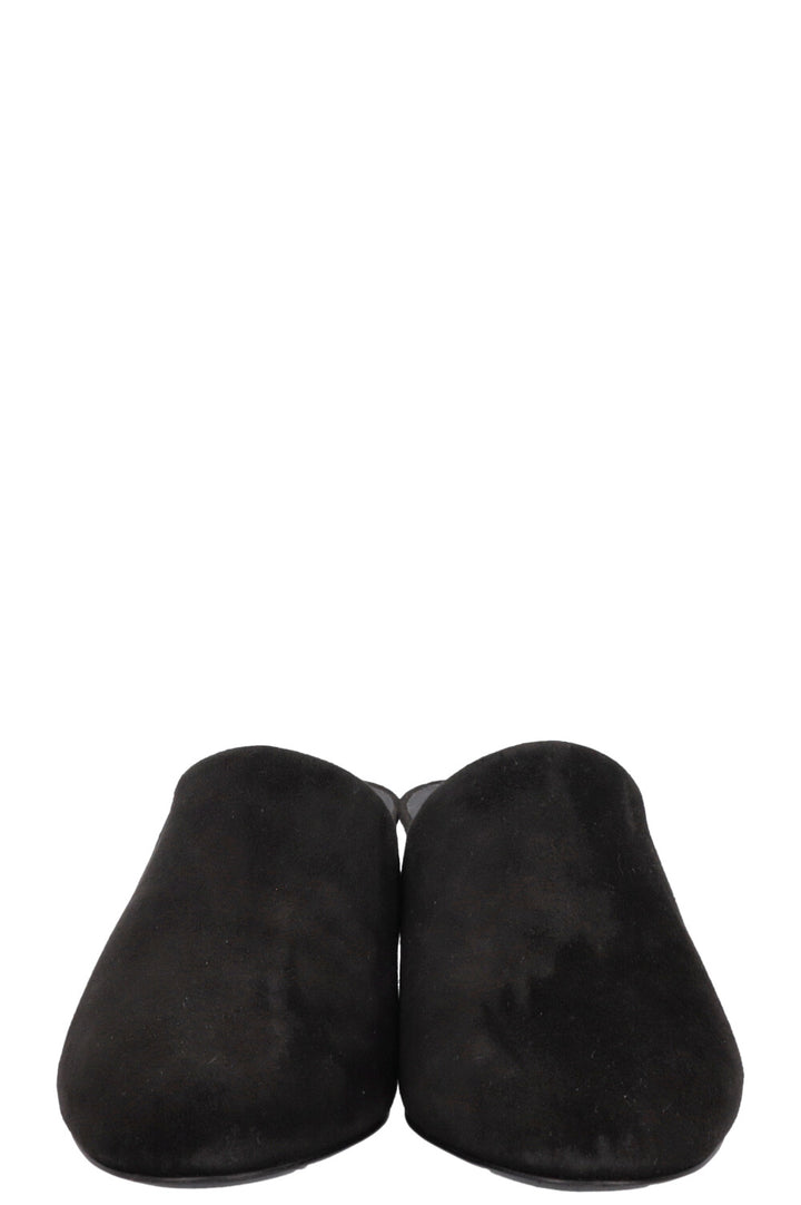 CHANEL Mules Suede Black
