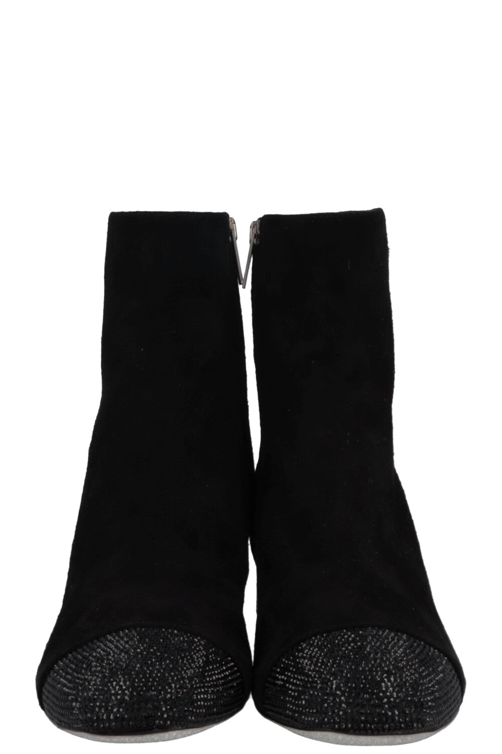 Bottines Bonnie en daim noir de RENÉ CAOVILLA