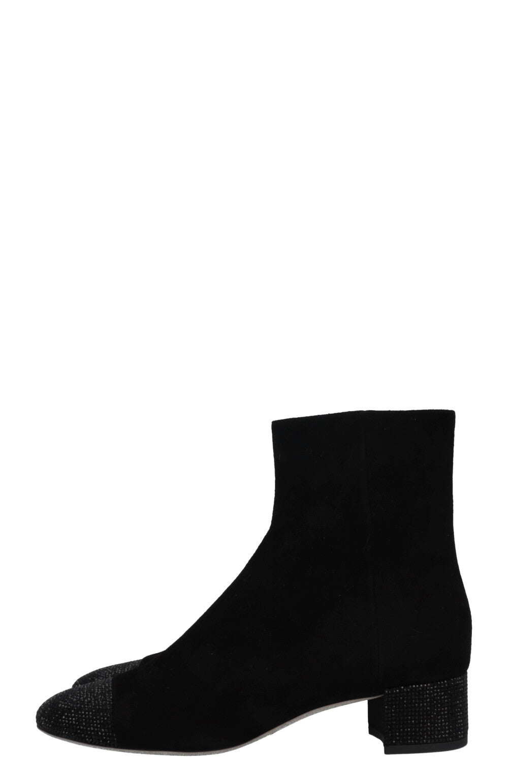 Bottines Bonnie en daim noir de RENÉ CAOVILLA