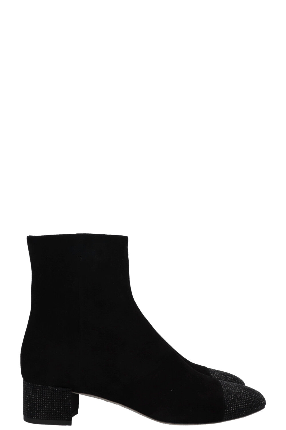 Bottines Bonnie en daim noir de RENÉ CAOVILLA