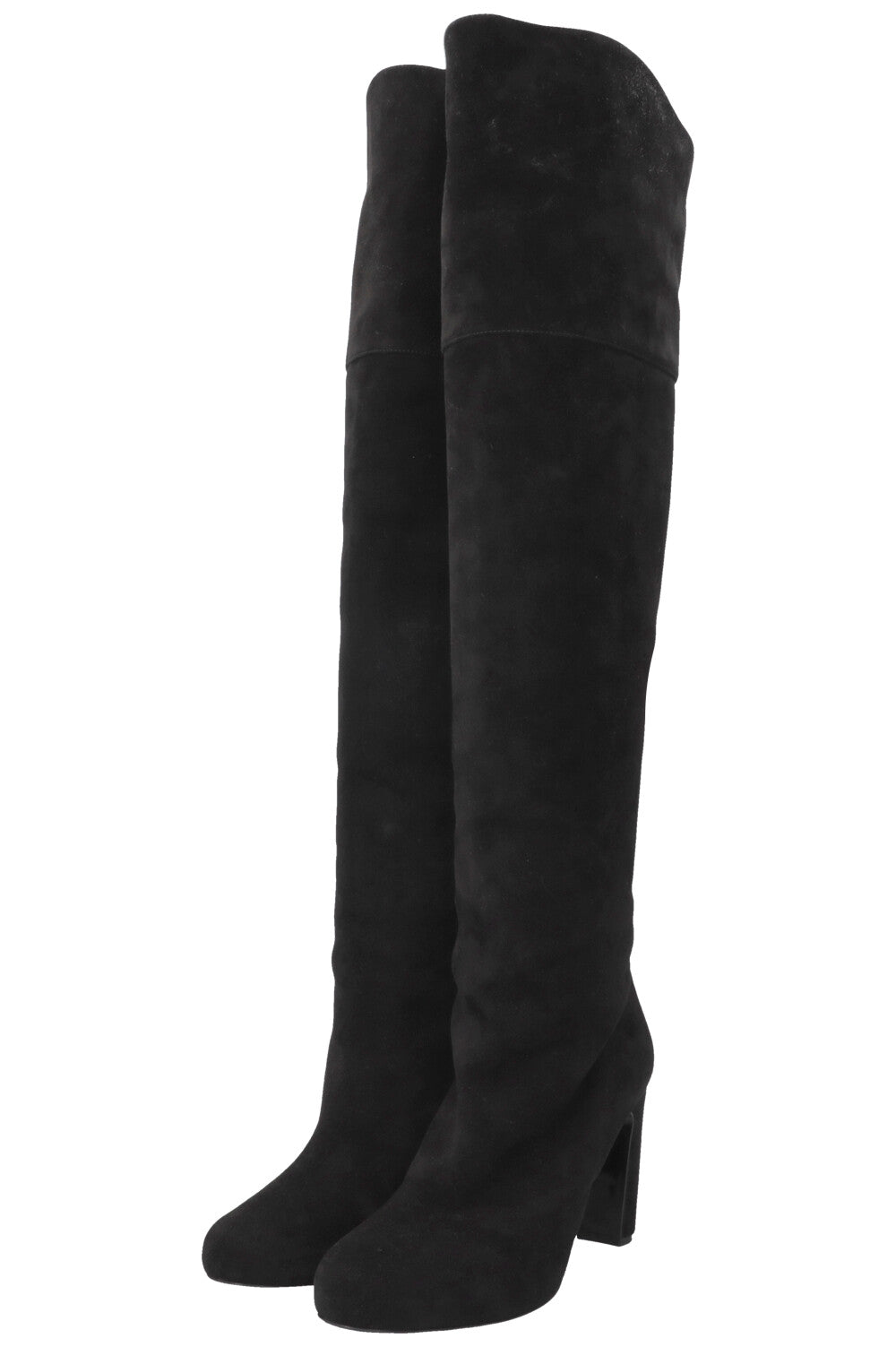 Bottes hautes HERMÈS en daim noir