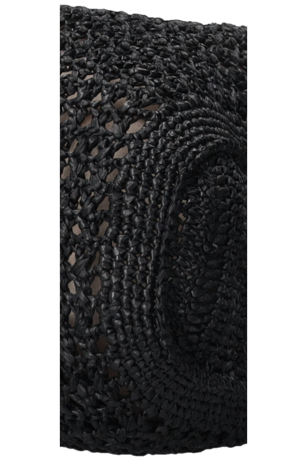 MIUMIU Logo Raffia Tote Bag Black