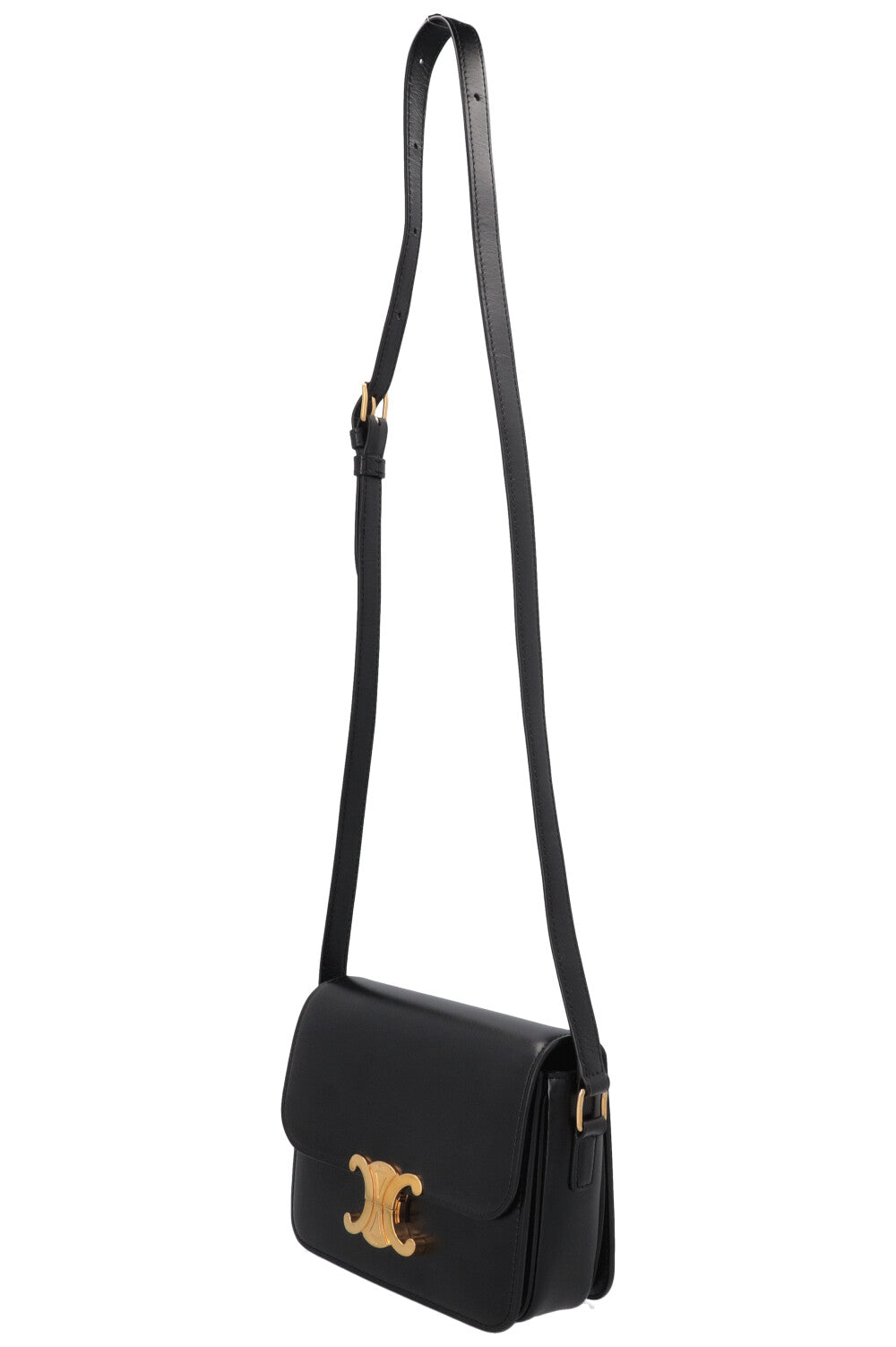 CELINE Teen Triomph Crossbody Bag Black