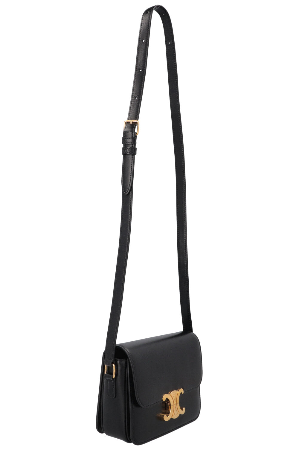 CELINE Teen Triomph Crossbody Bag Black