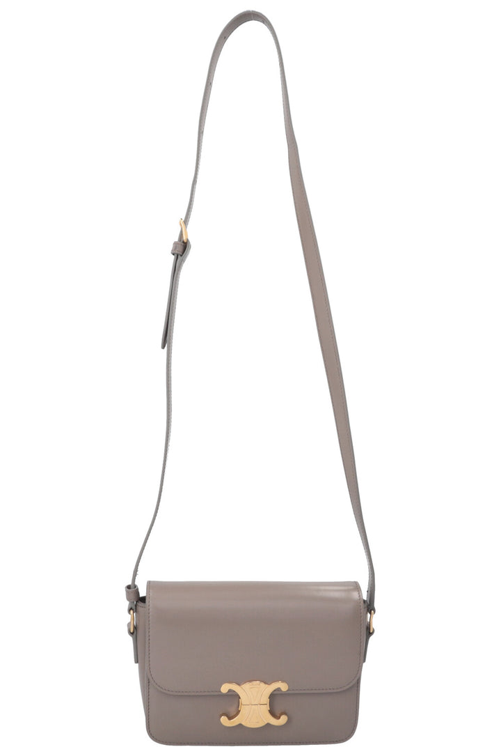 CELINE Teen Triomph Crossbody Bag Grey