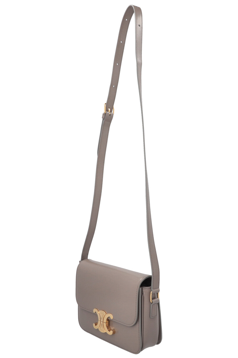CELINE Teen Triomph Crossbody Bag Grey