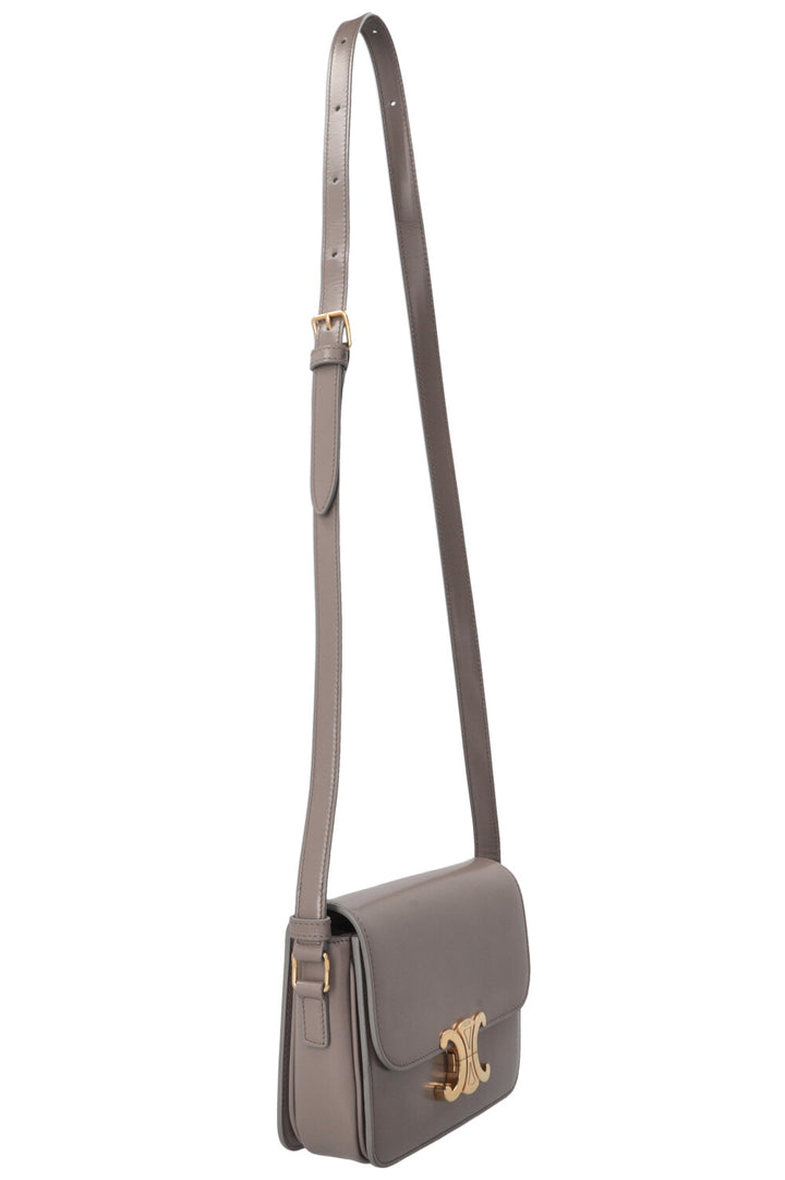 CELINE Teen Triomph Crossbody Bag Grey