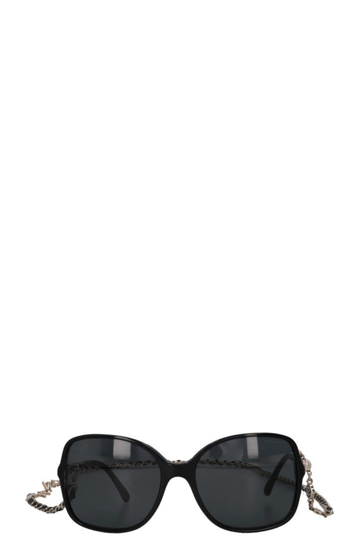 CHANEL 5210-Q Chain Sunglasses Black