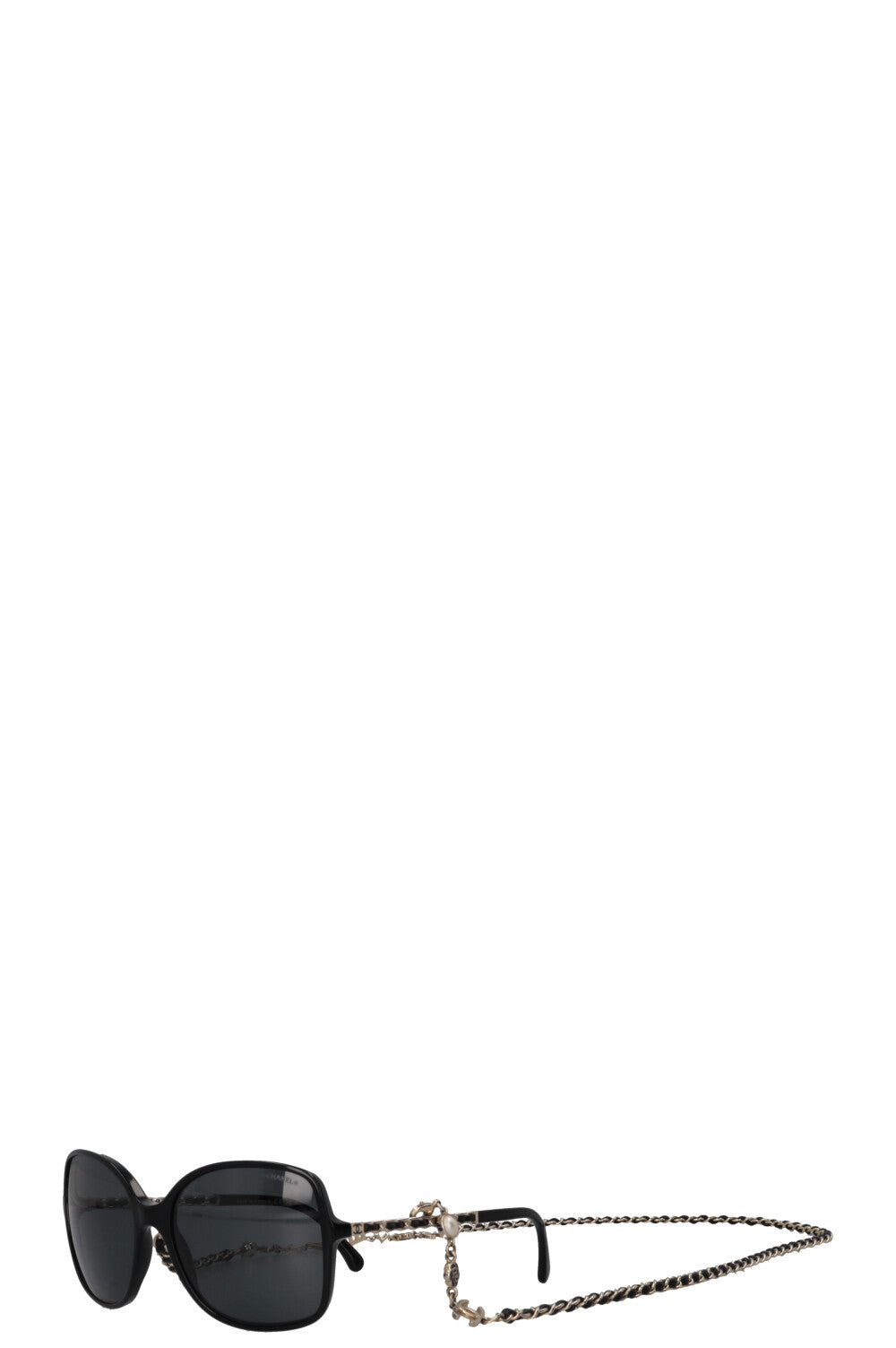 CHANEL 5210-Q Chain Sunglasses Black