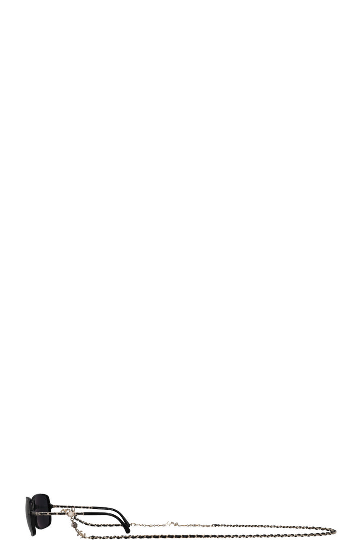 CHANEL 5210-Q Chain Sunglasses Black