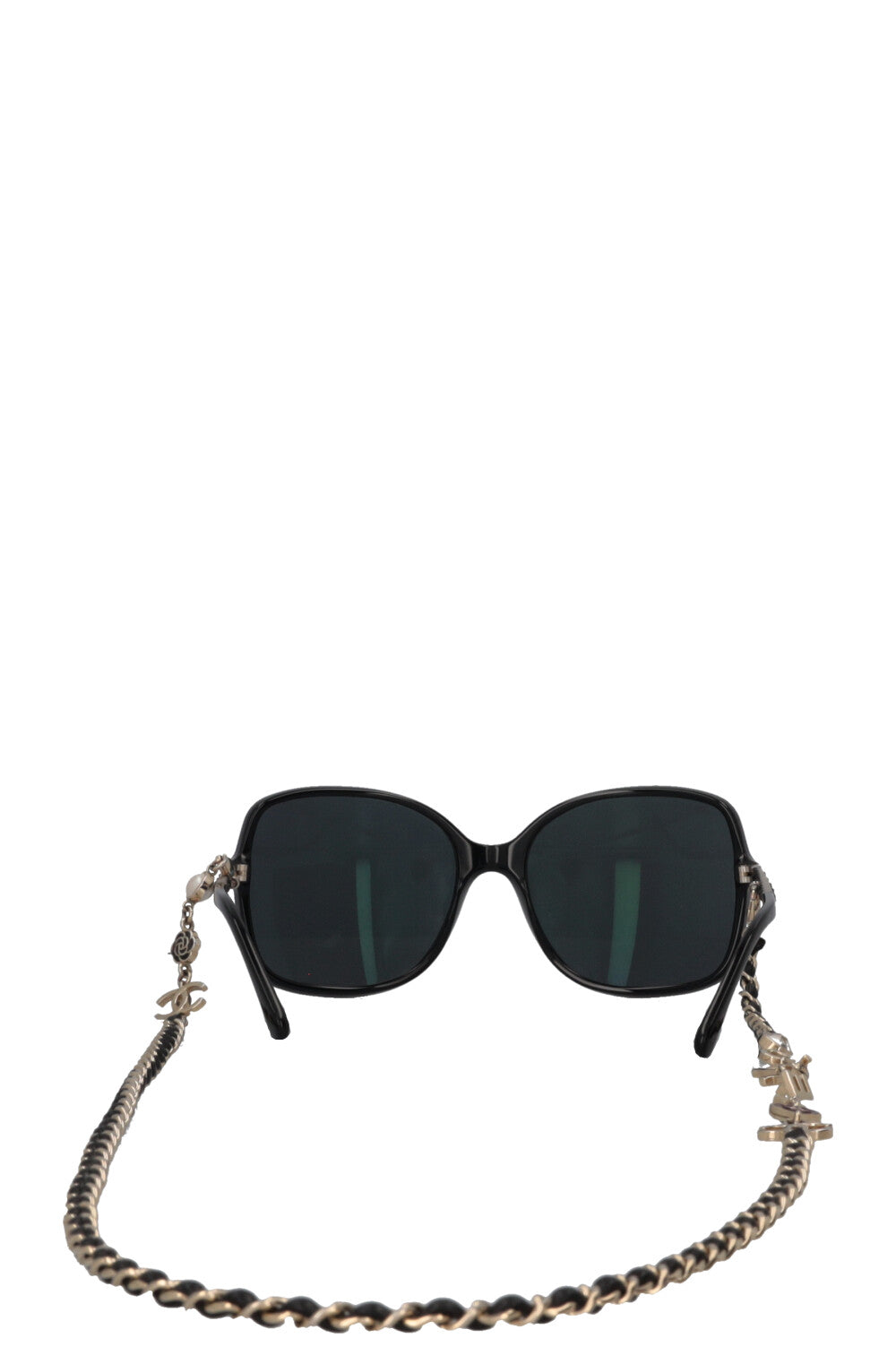 CHANEL 5210-Q Chain Sunglasses Black
