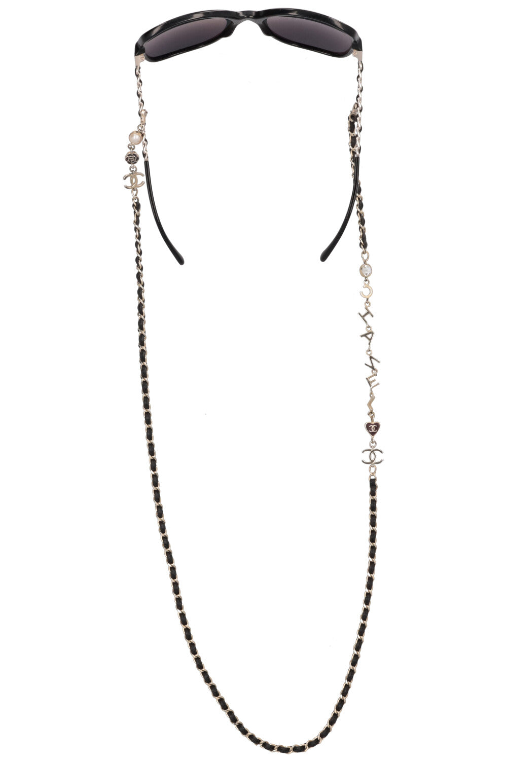 CHANEL 5210-Q Chain Sunglasses Black