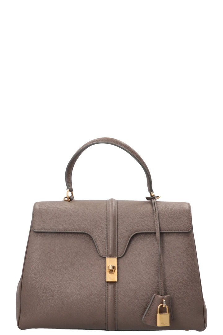 CELINE 16 Bag Classic Leather Taupe