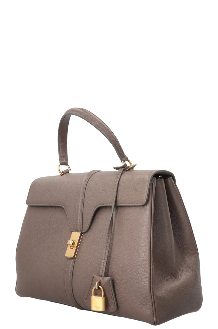 CELINE 16 Bag Classic Leather Taupe