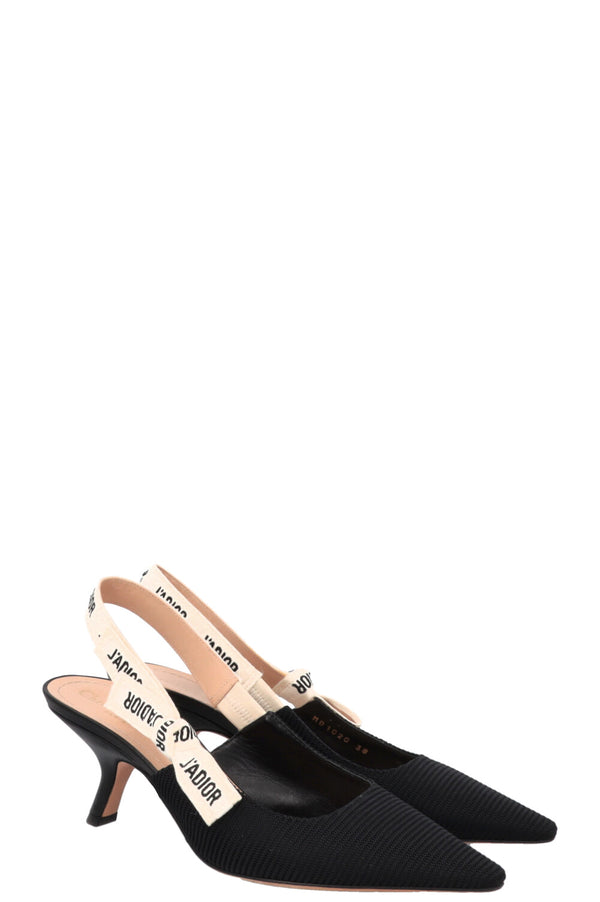 CHRISTIAN DIOR J'Adior Slingback Heels Black