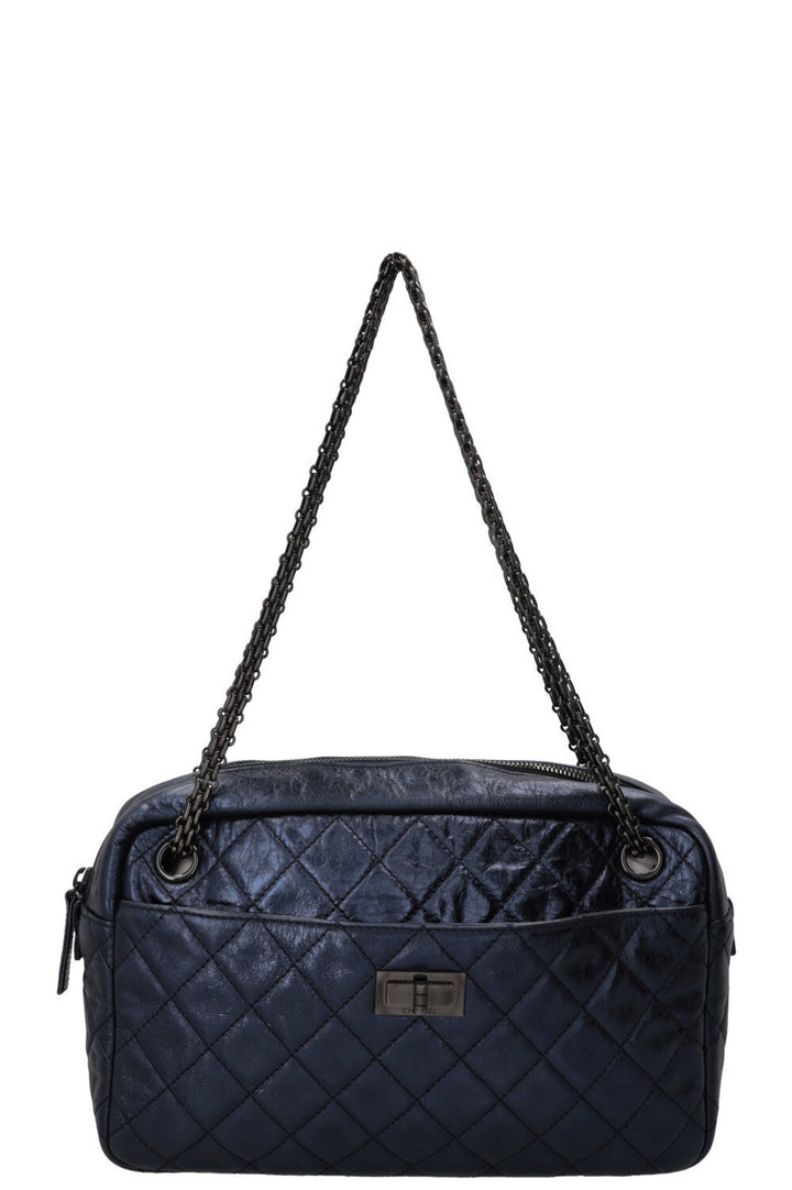 CHANEL Reissue 2.55 Camera Bag Metallic Blue