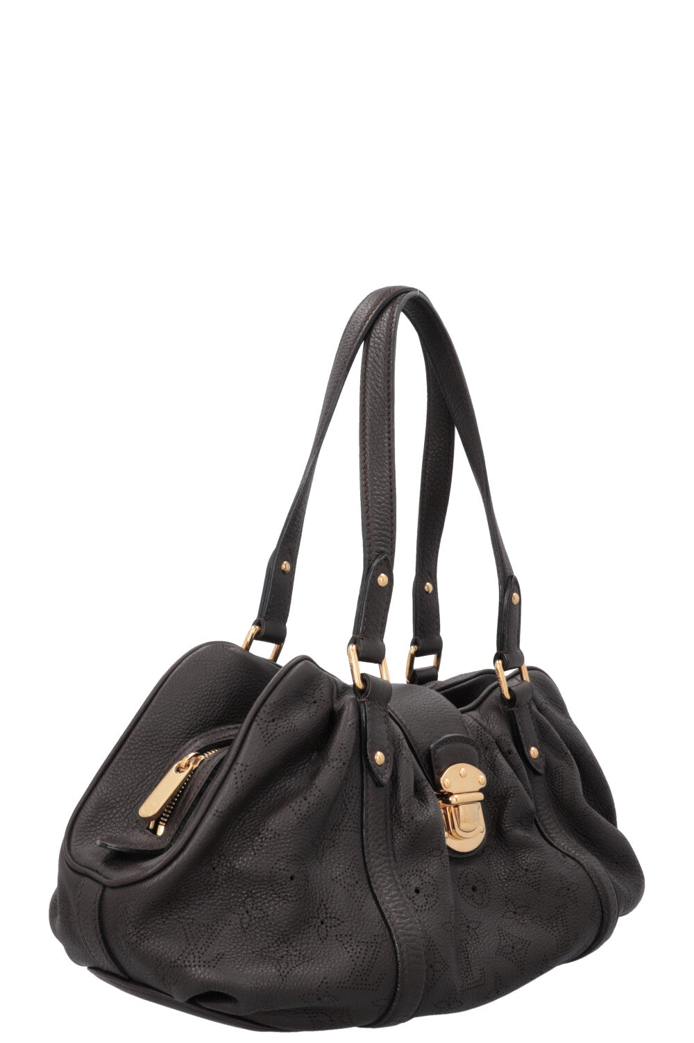 LOUIS VUITTON Sac Lunar Mahina Marron