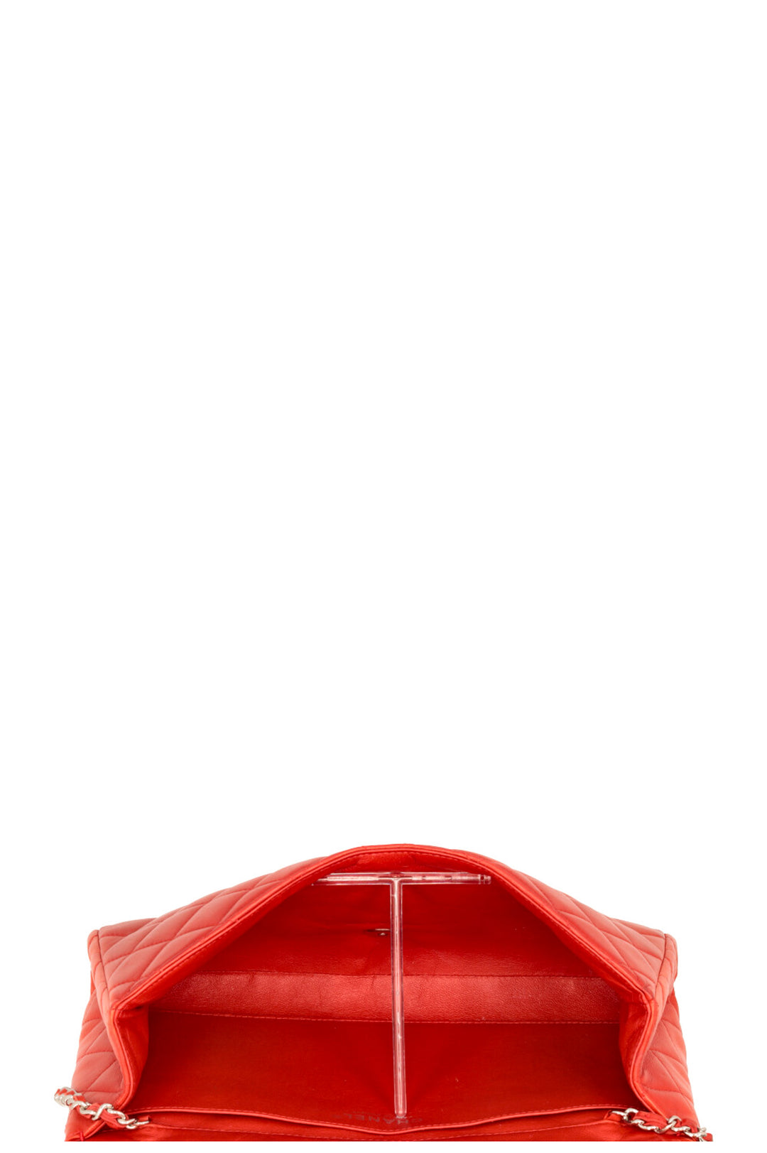 CHANEL Flap Bag Lambskin Red