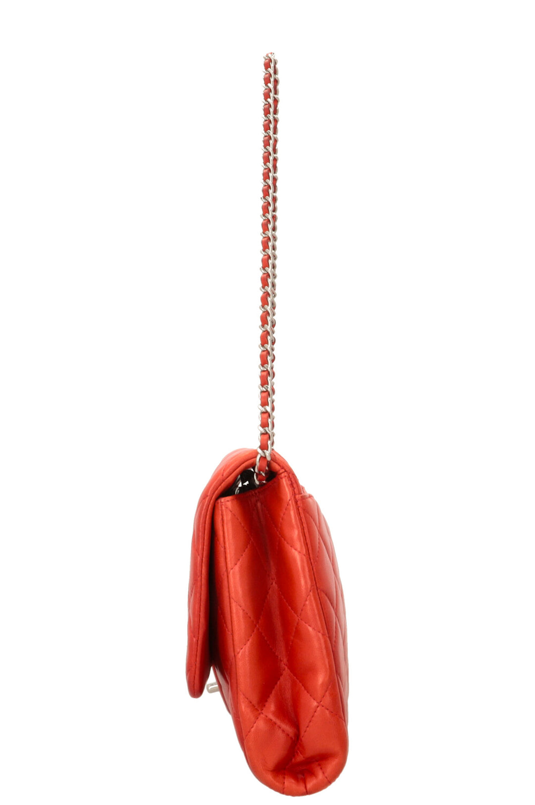 CHANEL Flap Bag Lambskin Red