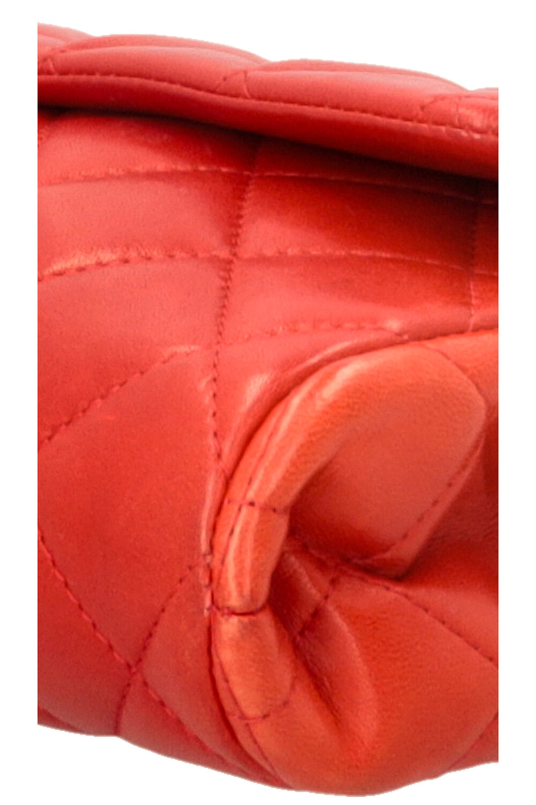 CHANEL Flap Bag Lambskin Red