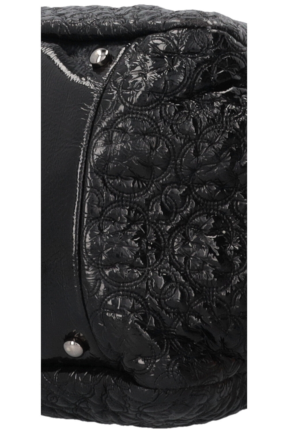 CHANEL Rock in Moscow Accordion Tote Patent Black