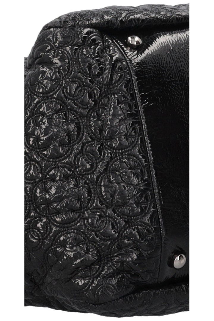CHANEL Rock in Moscow Accordion Tote Patent Black